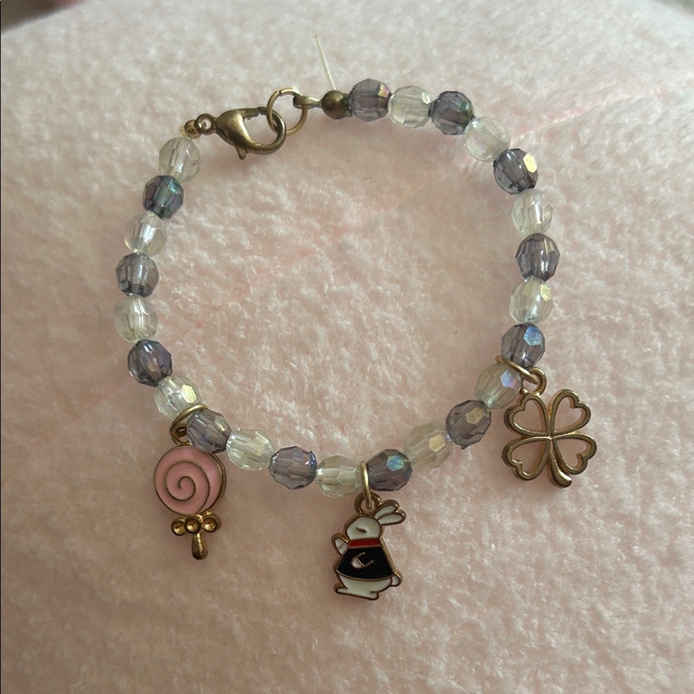 alice in wonderland vintage bracelet
